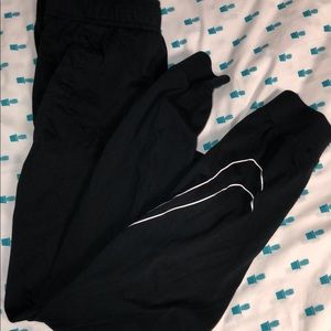 Black nike joggers